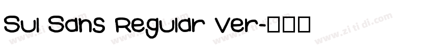 Sul Sans Regular Ver字体转换